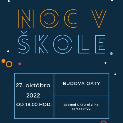 Noc v škole 2022